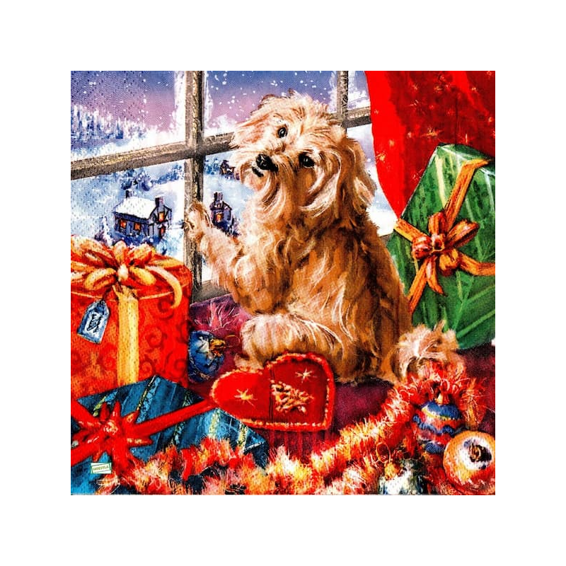 1serviette papier Chien-65