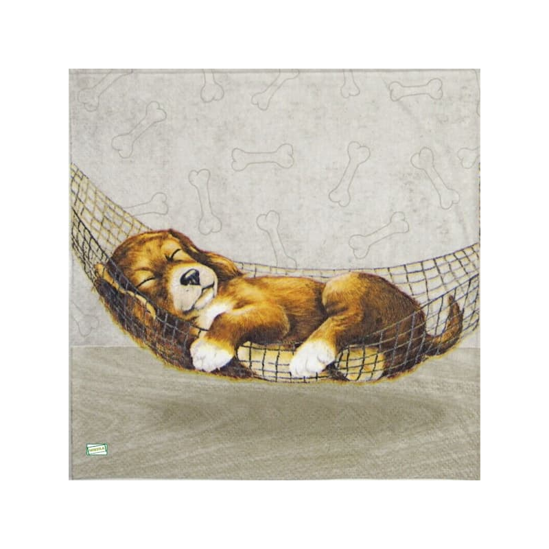 1serviette papier Chiot-66