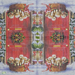 1serviette papier Chiots-72