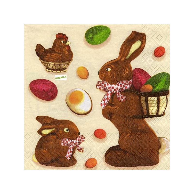 1 serviette papier Pâques -1