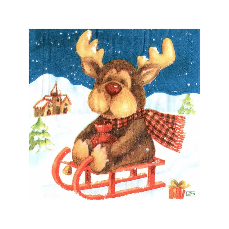 1 serviette papier Noêl - 8