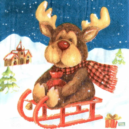 1 serviette papier Noêl - 8