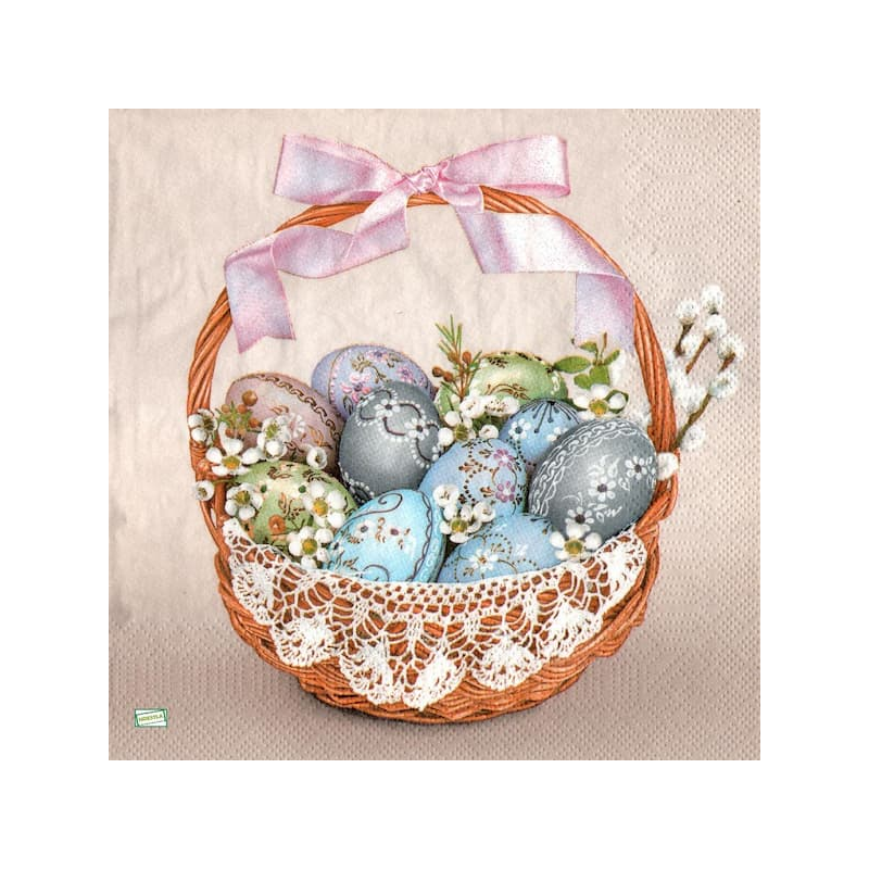 1 serviette papier Pâques -9