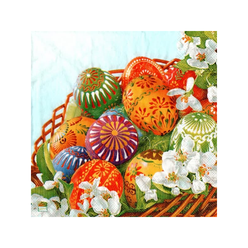 1 serviette papier Pâques -13