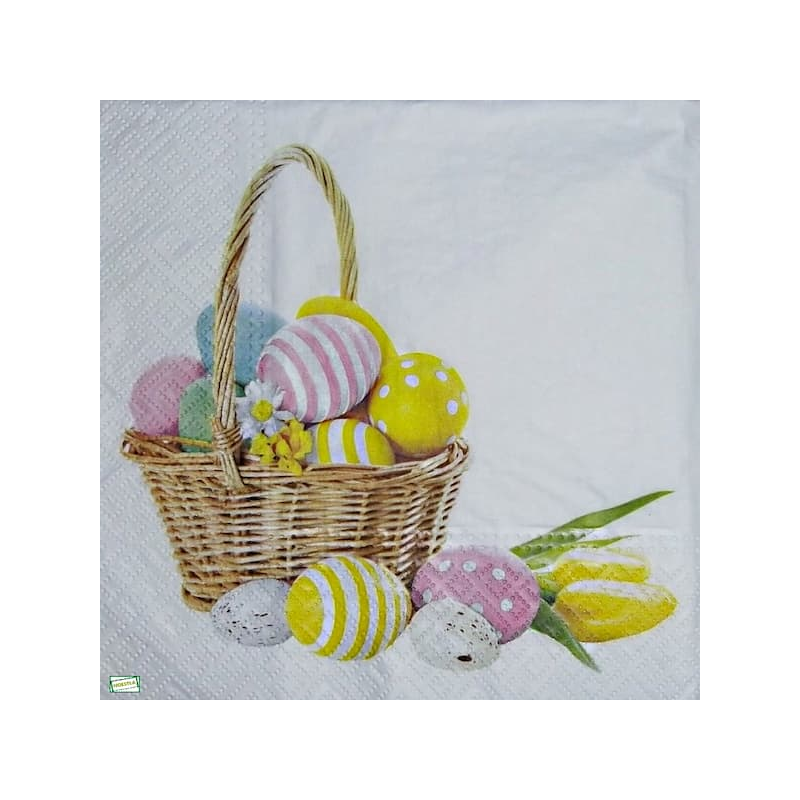 1 serviette papier Pâques -21