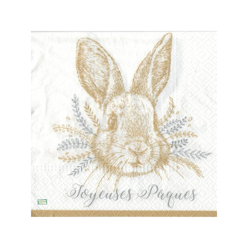 1 serviette papier Pâques -25