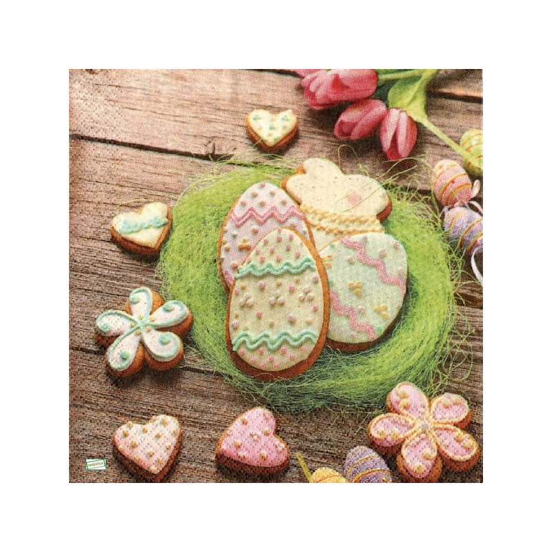 1 serviette papier Pâques -27