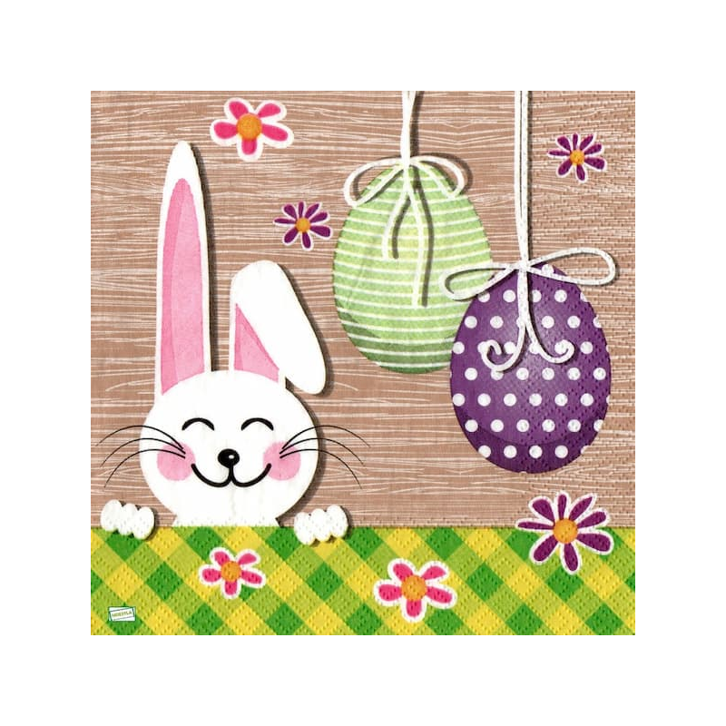 1 serviette papier Pâques -31