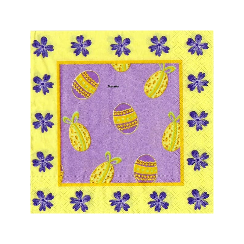 1 serviette papier Pâques -37