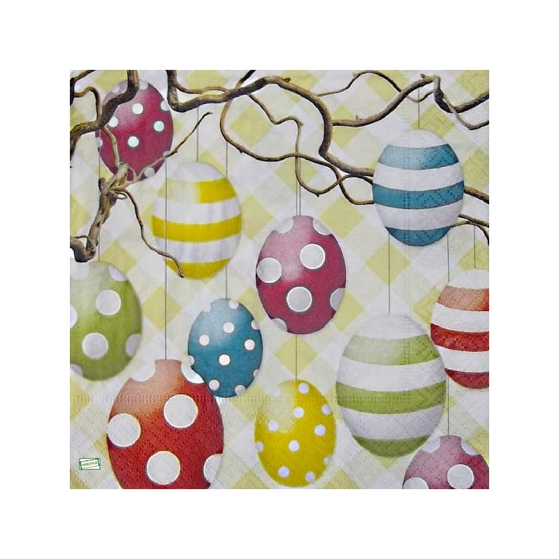 1 serviette papier Pâques -44