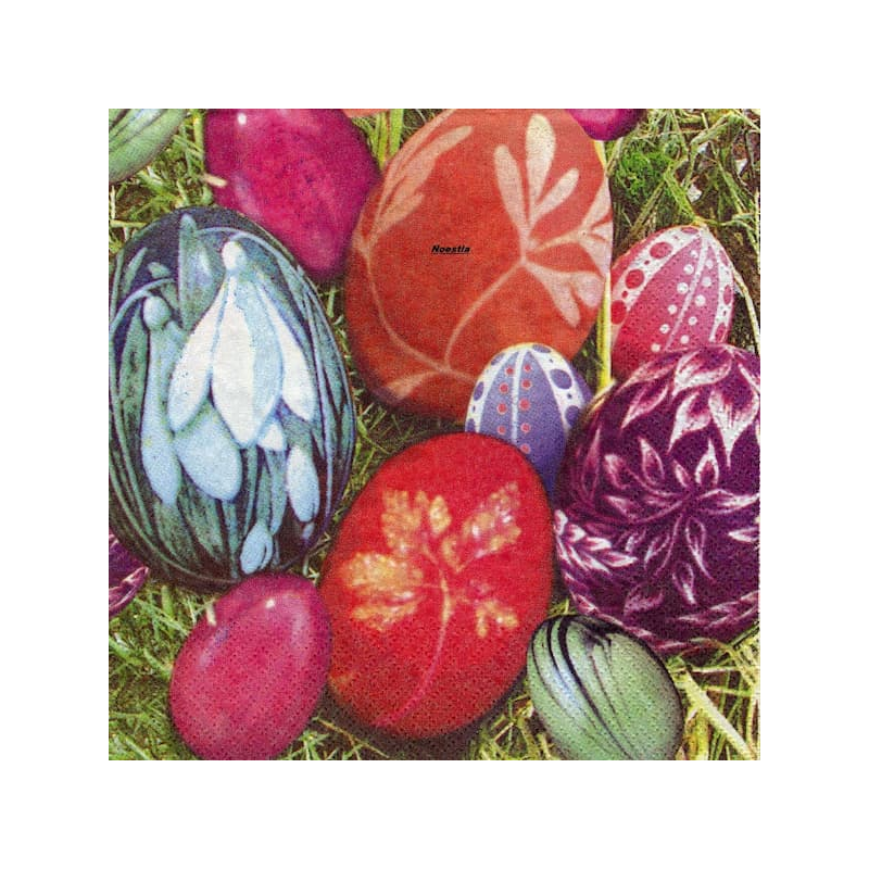 1 serviette papier Pâques -45