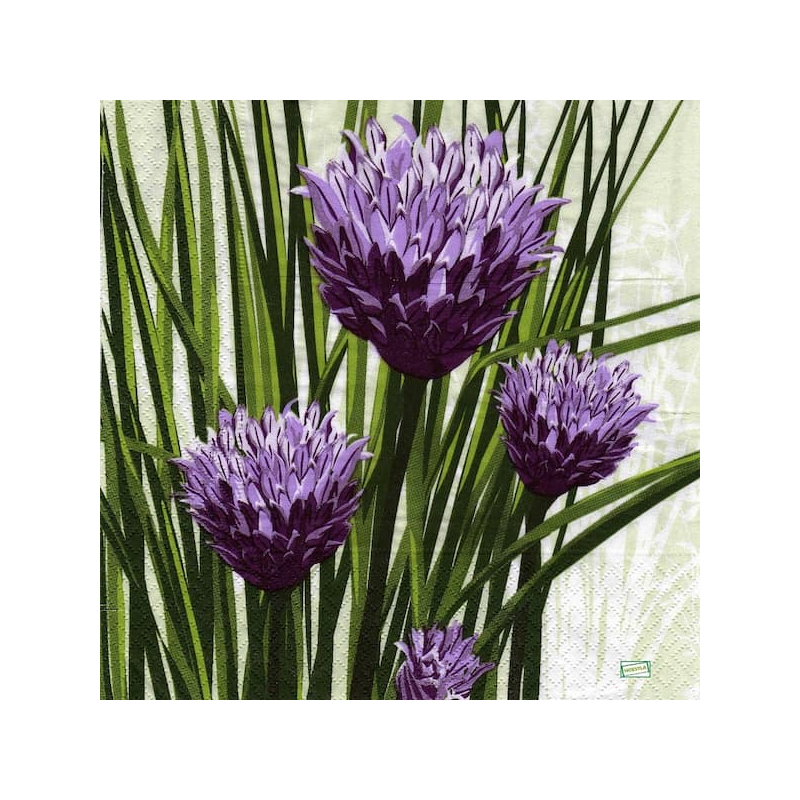 3 serviettes Autres fleurs -8