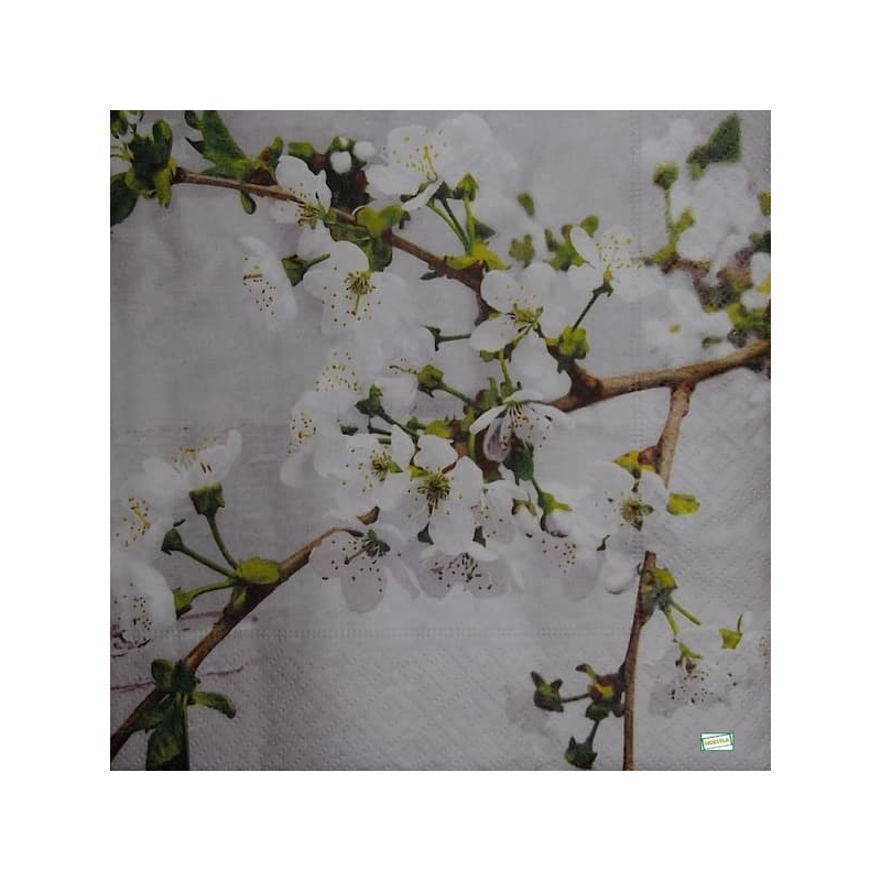 1 serviette Autres Fleurs -12