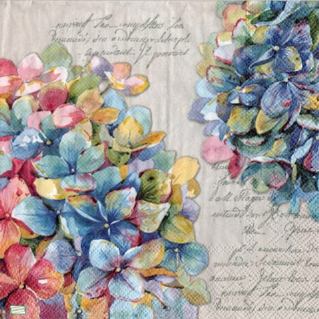 1 serviette Les Hortensias -15