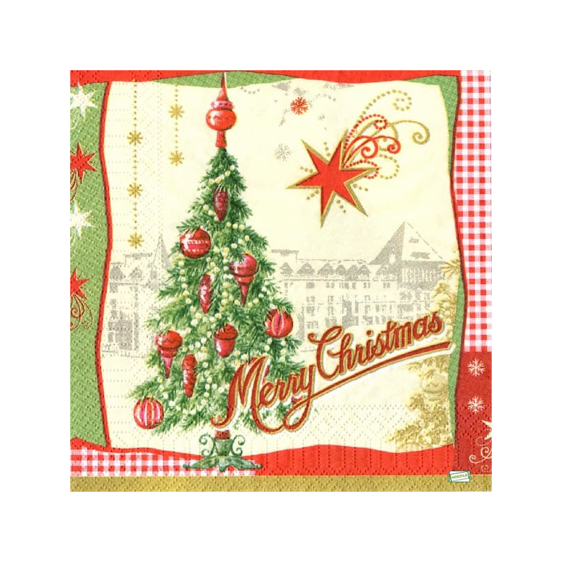 1 serviette papier Noêl - 14