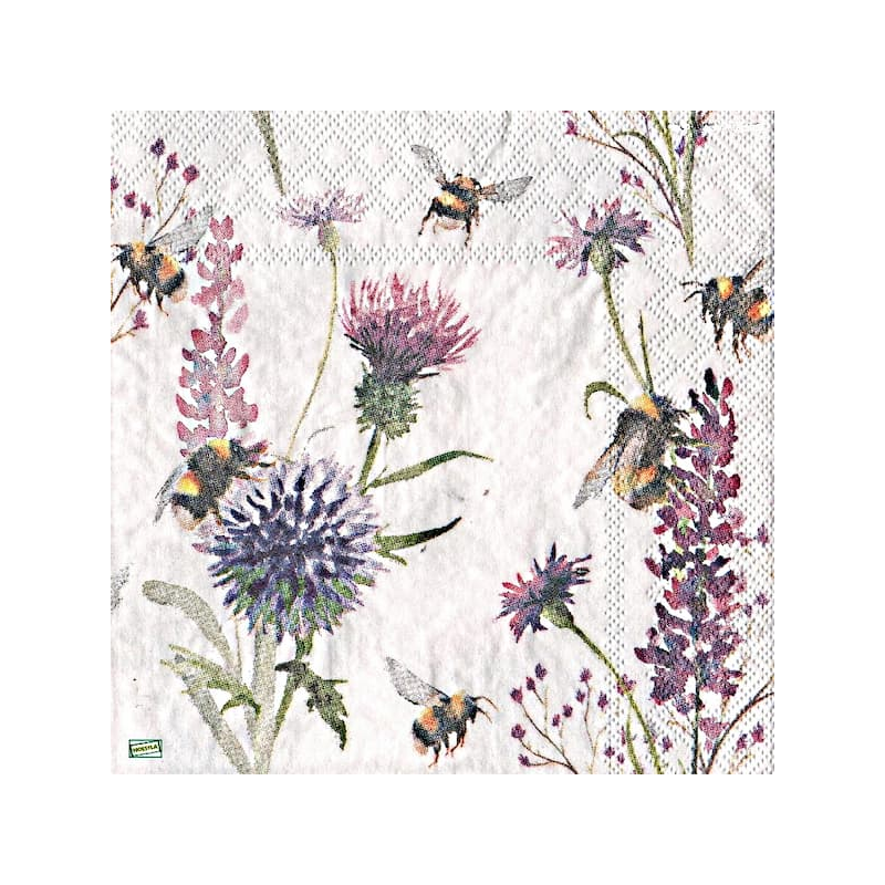 1 serviette Autres fleurs -21