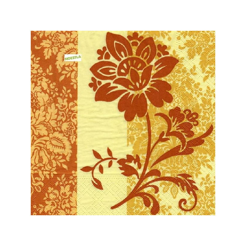 5 serviettes Autres fleurs -28
