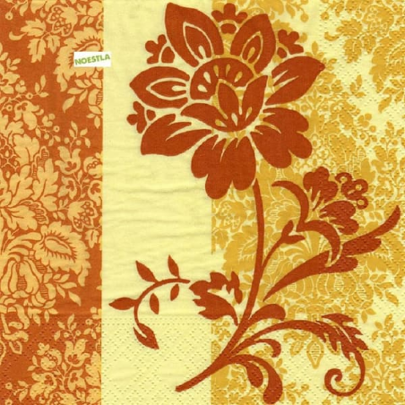 5 serviettes Autres fleurs -28