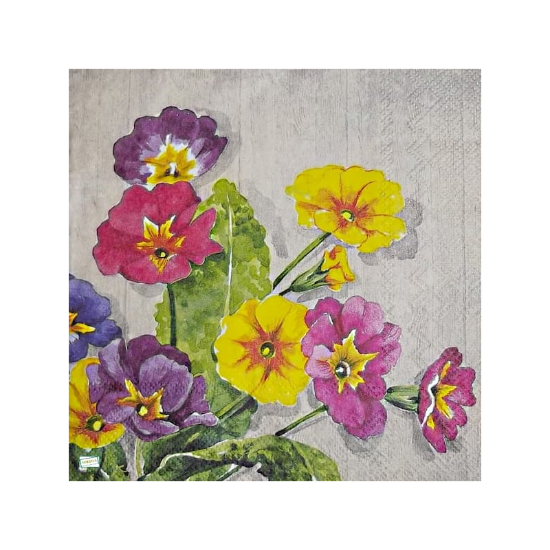 1 serviette Les Primevères -29