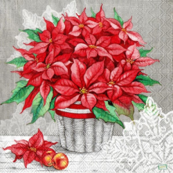 5 serviettes Autres fleurs -36