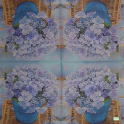 1 serviette Autres fleurs -41