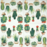 1 serviette Les cactus -47