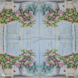 1 serviette Autres fleurs -54