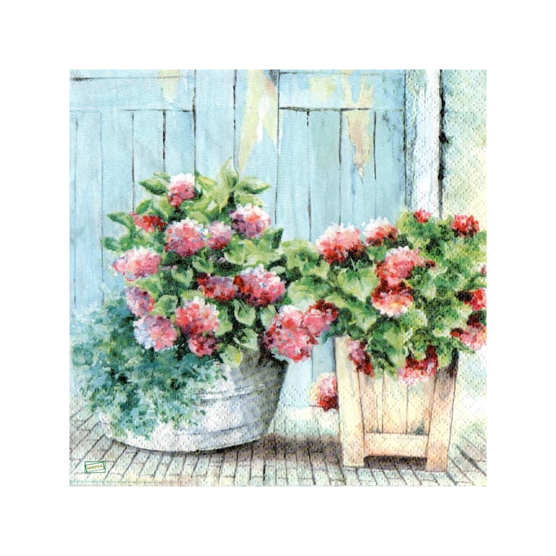 1 serviette Autres fleurs -54