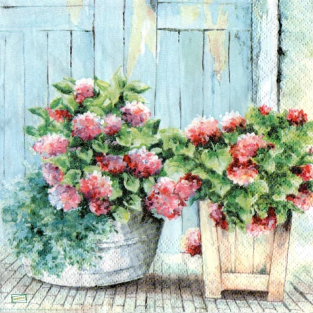 1 serviette Autres fleurs -54