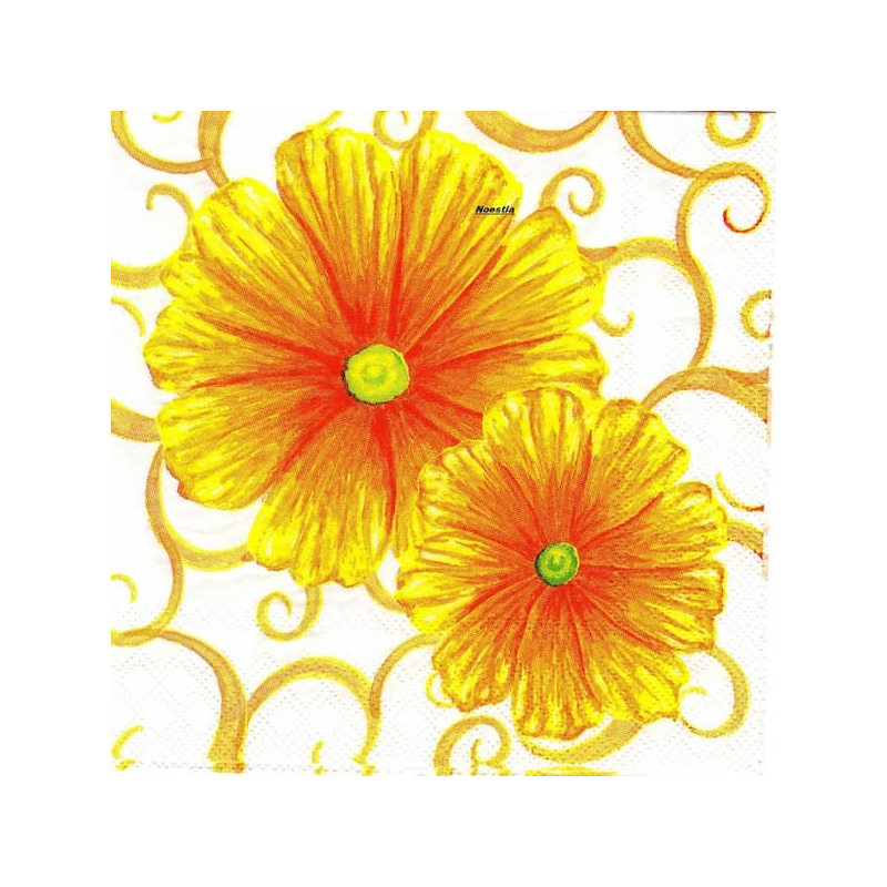 1 serviette Autres fleurs -58