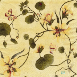 3 serviettes Autres fleurs -61