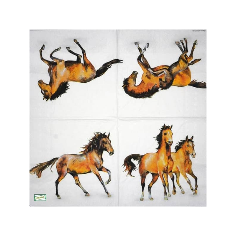 1serviette papier Chevaux-18