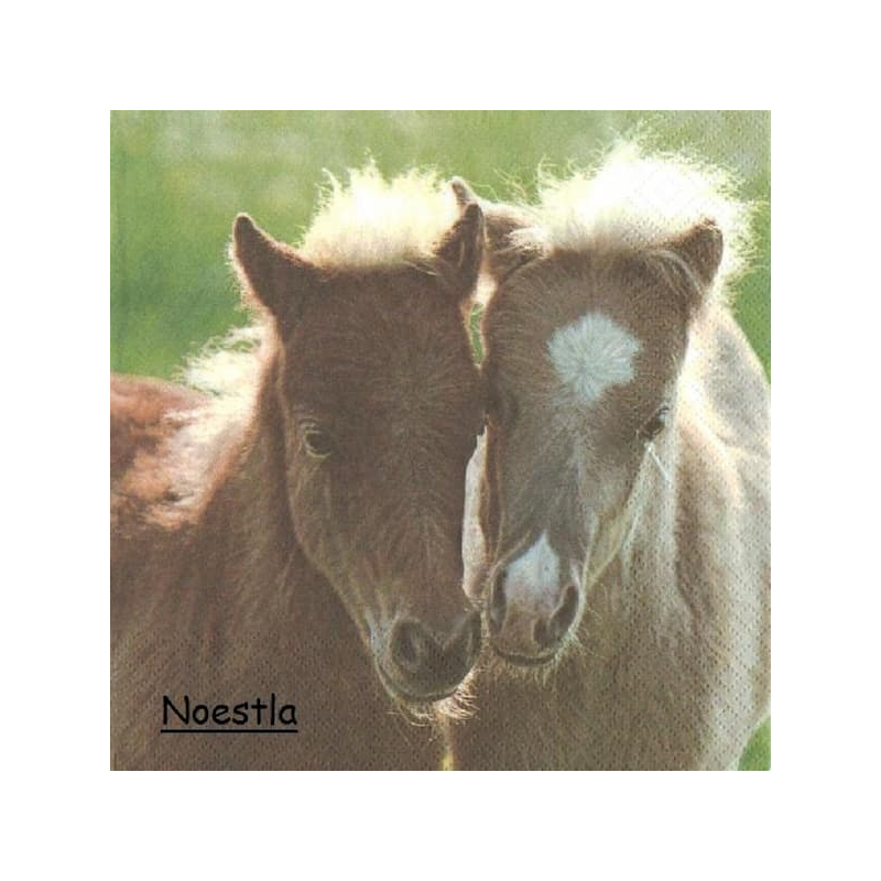 1serviette papier Chevaux-26
