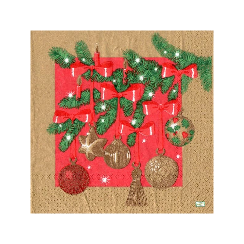1 serviette papier Noêl - 28