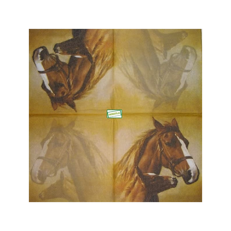 1serviette papier Chevaux-33