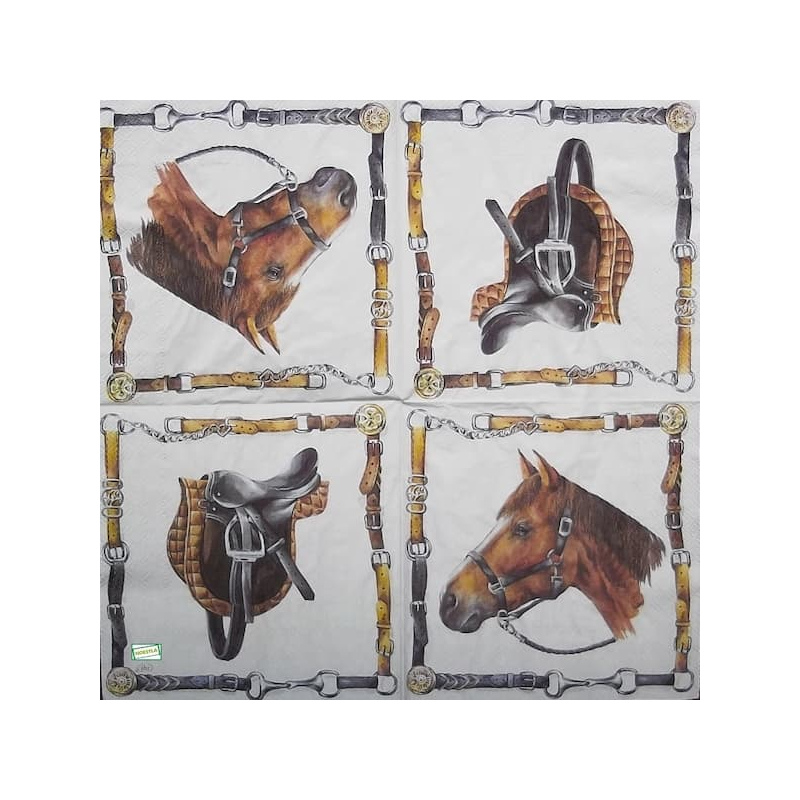 1serviette papier Chevaux-62