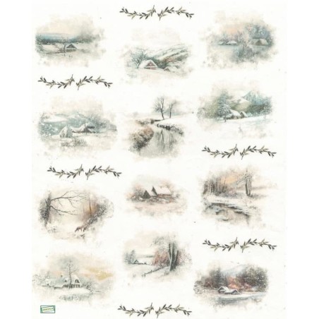1papier de riz Paysage-R1801