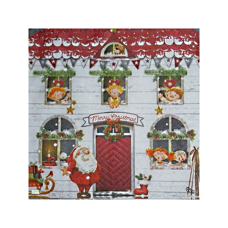 1 serviette papier Noêl - 34