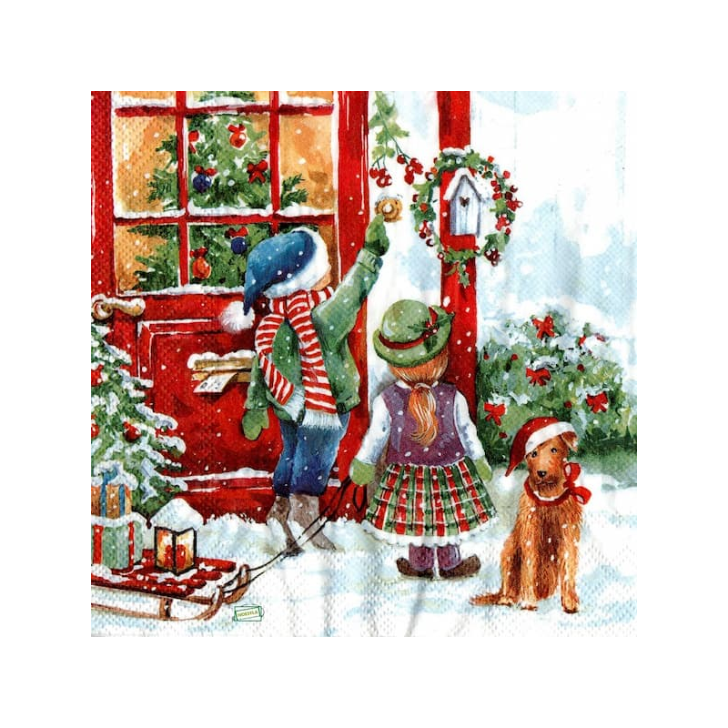 1 serviette papier Noêl - 91