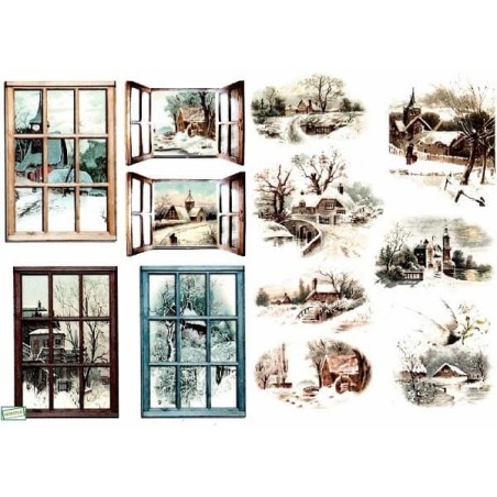 papier découpage Paysage-D461