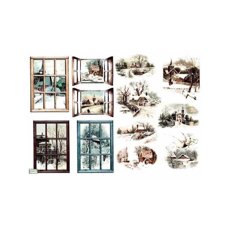 Papier découpage Paysages-D461