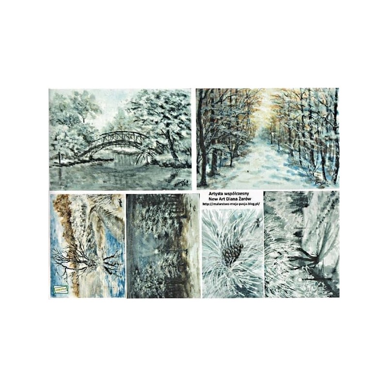 Papier découpage Paysages-D499