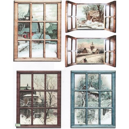 papier découpage Paysage-X1