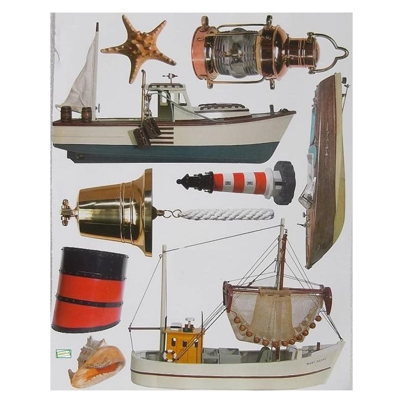 1 papier découpage Mer -X2