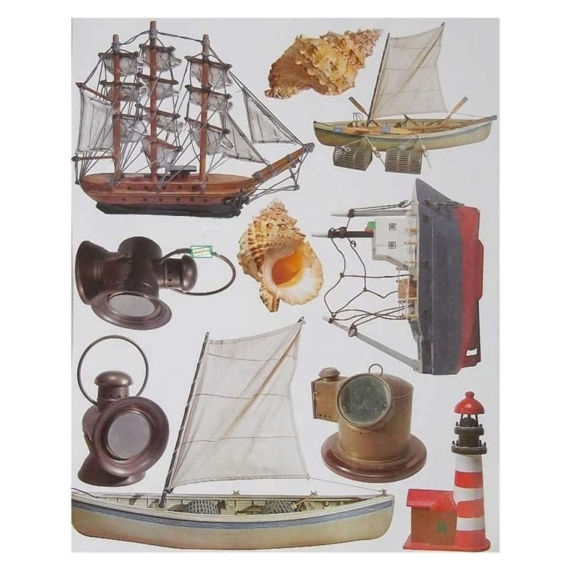 1 papier de découpage Mer -X3