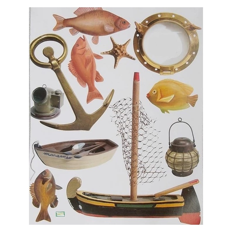 1 papier découpage La Mer -X5