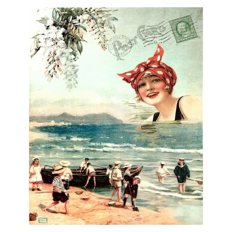 1 papier de riz La Mer -R944