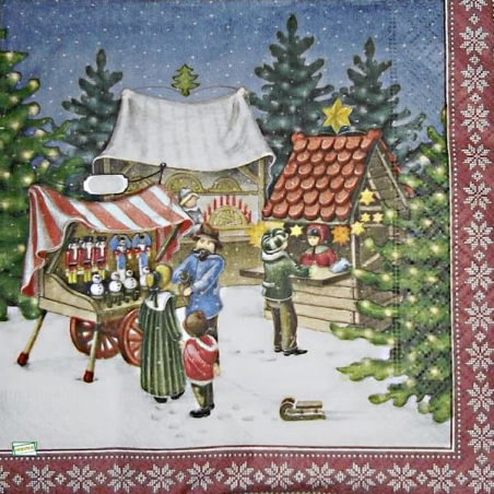 1 serviette papier Noêl - 46