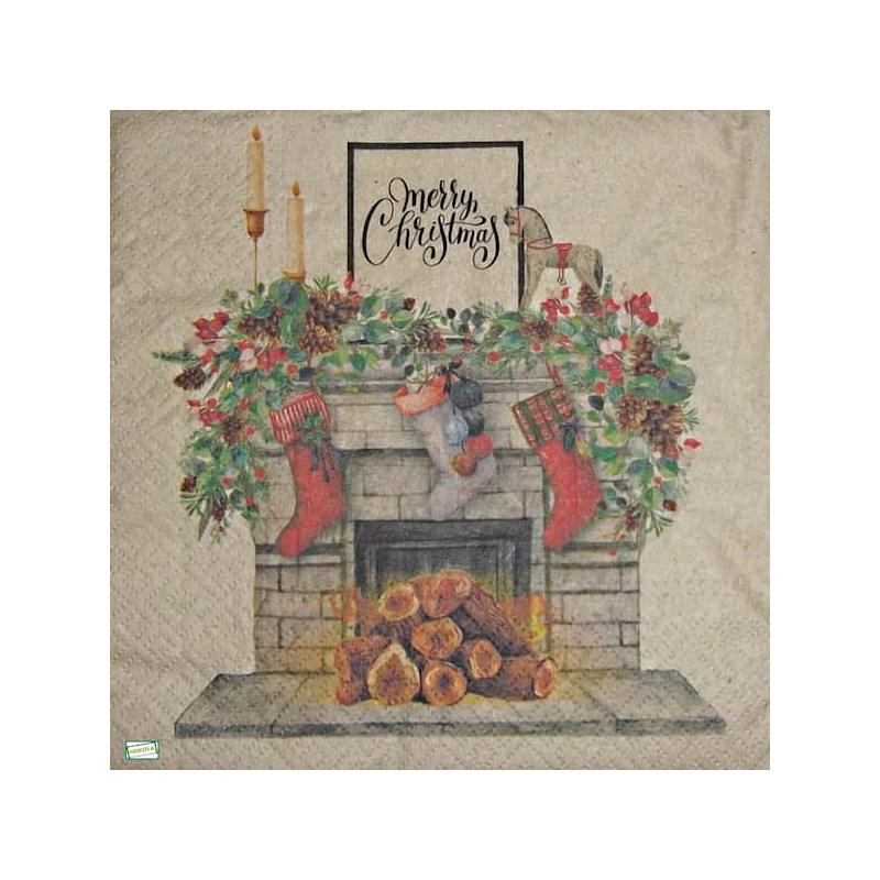 1 serviette papier Noêl - 52