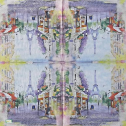 1serviette papier Paris - 1